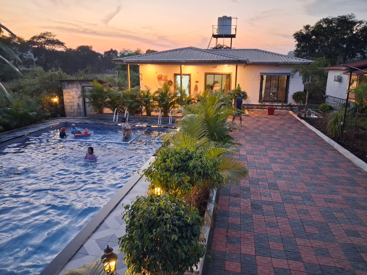 Furnished AC bedroom at Nature Bliss Karjat villa