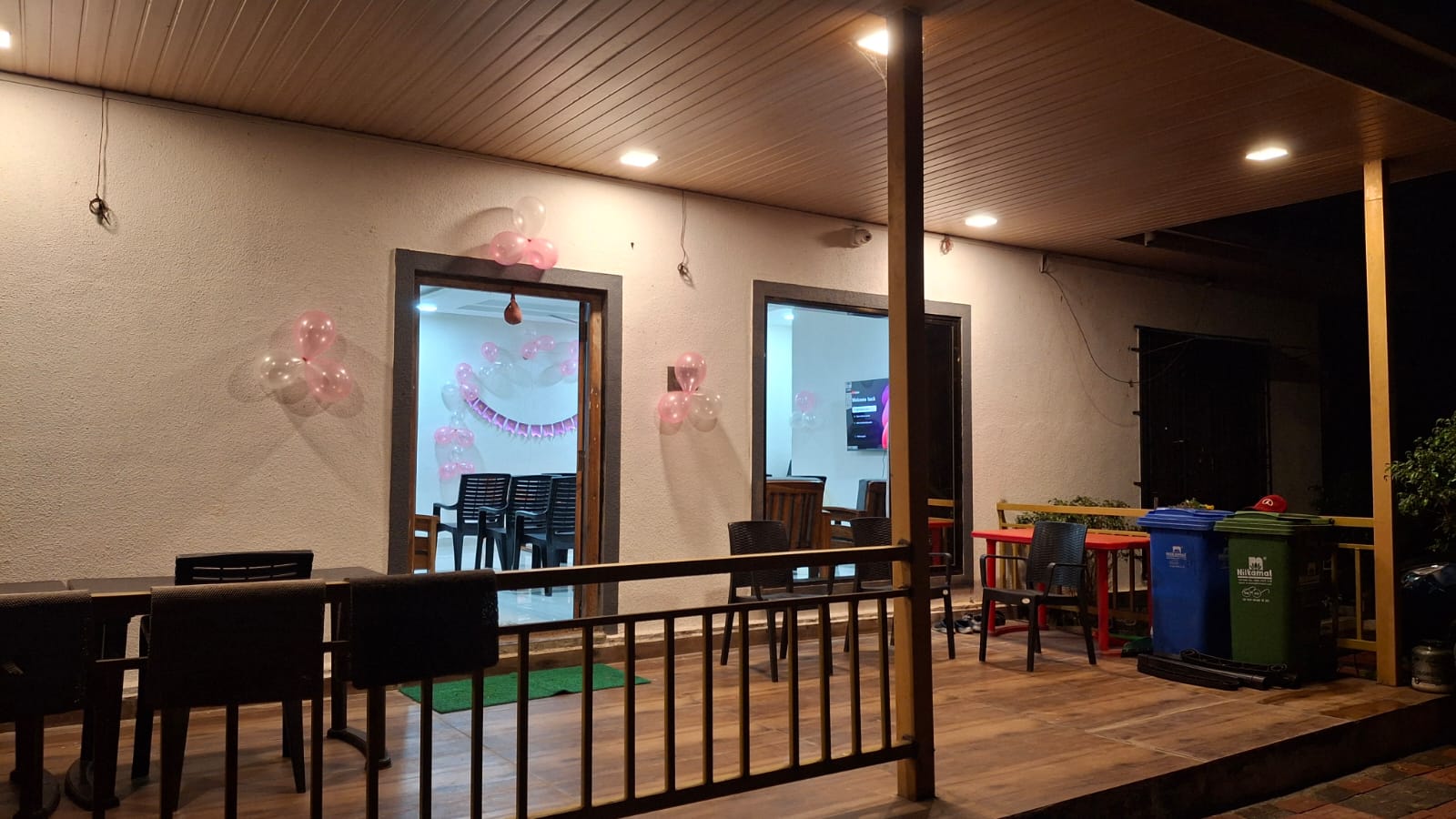 Common area and dining at Nature Bliss Karjat